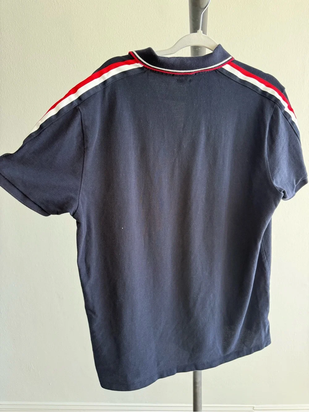 Ralph Lauren Navy Polo Shirt with Red & White Trim